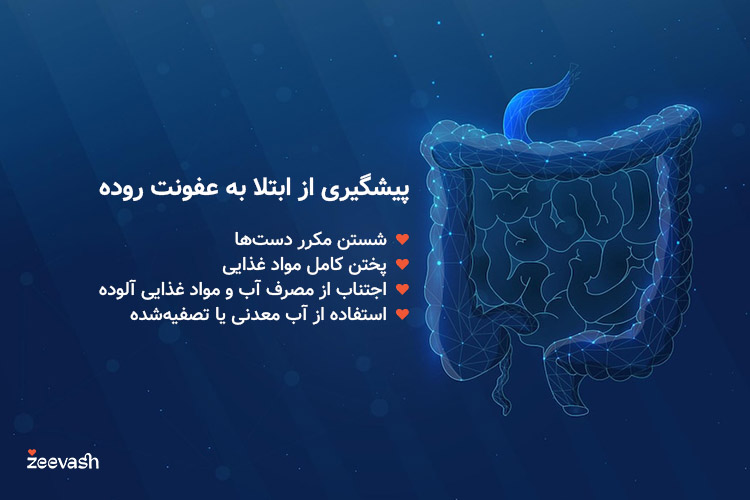 پیشگیری از ابتلا به عفونت روده